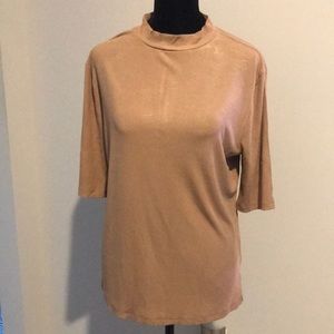Tan 3/4 Sleeve Blouse